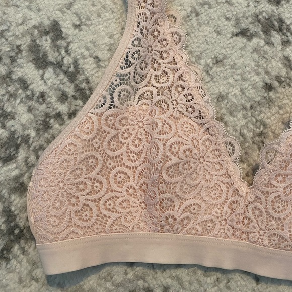 Aerie pink lace floral bralette - Picture 4 of 5